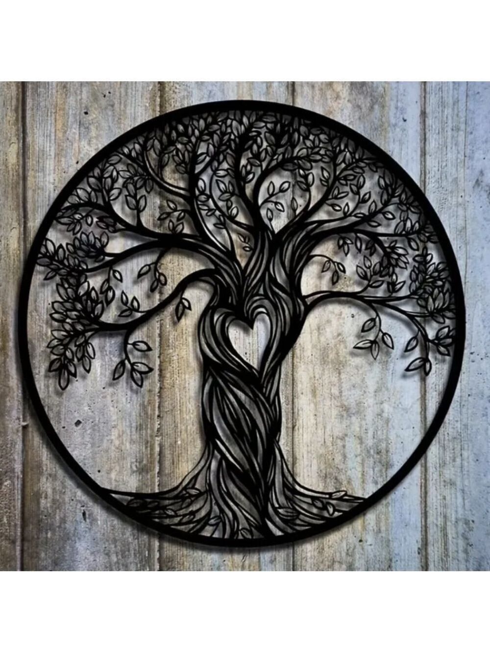 Wall Decor--Metal Love Tree
